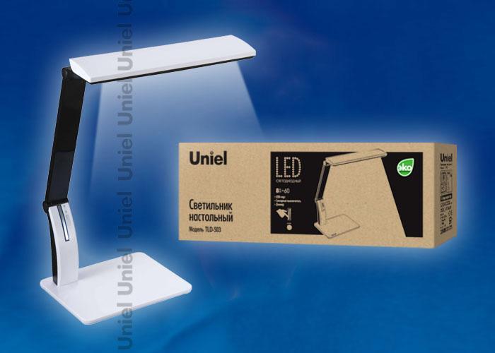 Настольная лампа Uniel TLD-503 White/LED/546Lm/5000K/Dimer/USB
