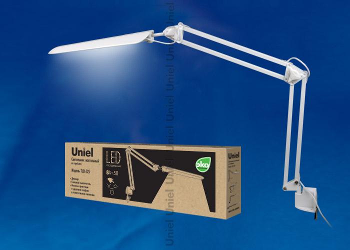Настольная лампа Uniel на струбцине TLD-524 White/8W/LED/500Lm/4500K/Dimmer