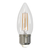 Лампа светодиодная диммируемая форма свеча UL-00005187 LED-C35-9W/3000K/E27/CL/DIM GLA01TR