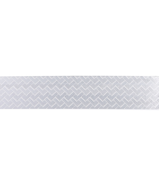 Потолочный двухрядный карниз с багетной планкой и поворотными элементами Кант 3,0 м белый-серебро
