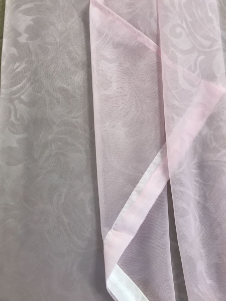 Комплект штор для кухни Муза 280*180 см светло-розовый правый КШ_Муза13004